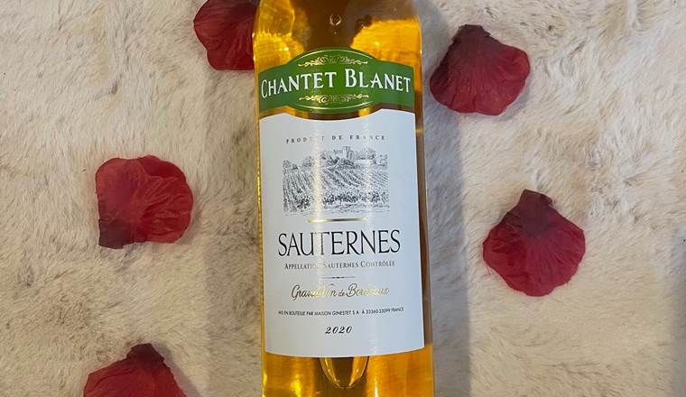 Bouteille de vin blanc